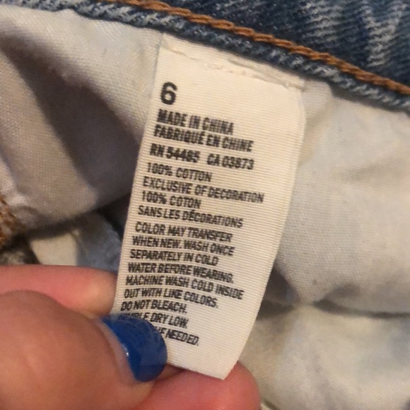 American eagle blue jean cutoff shorts - Picture 5 of 6